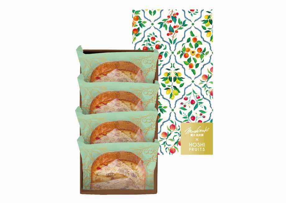 結婚祝いのお返し・内祝いにおしゃれなお菓子・旬のフルーツ_ホシフルーツ_望月シェフ×ホシフルーツ　７種のフルーツが詰まった「デザートパウンドケーキ」４個