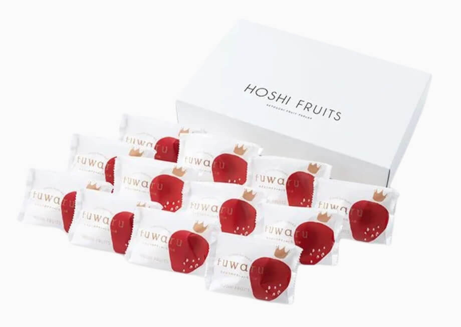 ホシフルーツの出産内祝い・お返し_あまおうのクリームいちご大福 fuwaru 12個