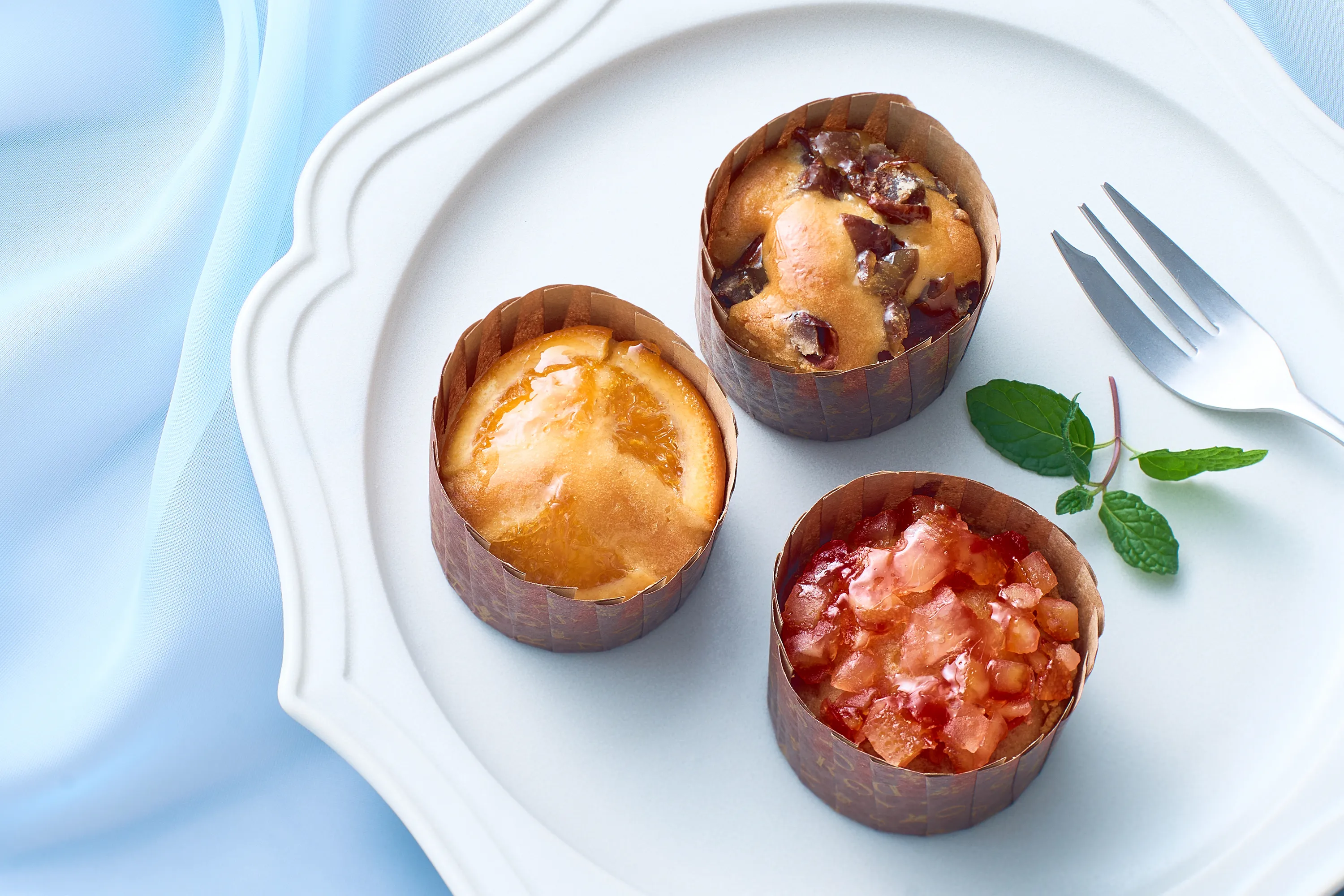 煌めき果実のカップケーキ