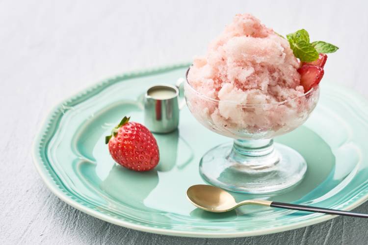 ホシフルーツのいちご味のかき氷