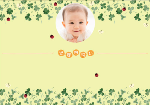 ホシフルーツ無料オリジナルのし（熨斗）作成サービス_出産内祝い_赤ちゃんの写真入りのし