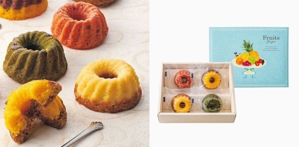 結婚式や二次会のプチギフト・引き出物・引き菓子_ホシフルーツ 果実のミニョン・ド・クグロフ 4個