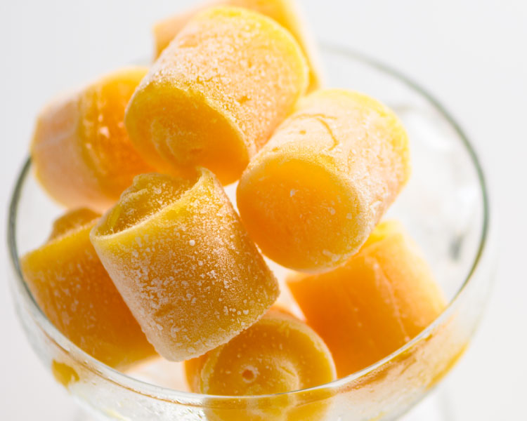 JA山口県とのコラボ商品。高い糖度を誇る柑橘、ゆめほっぺの果汁を使用したアイス。