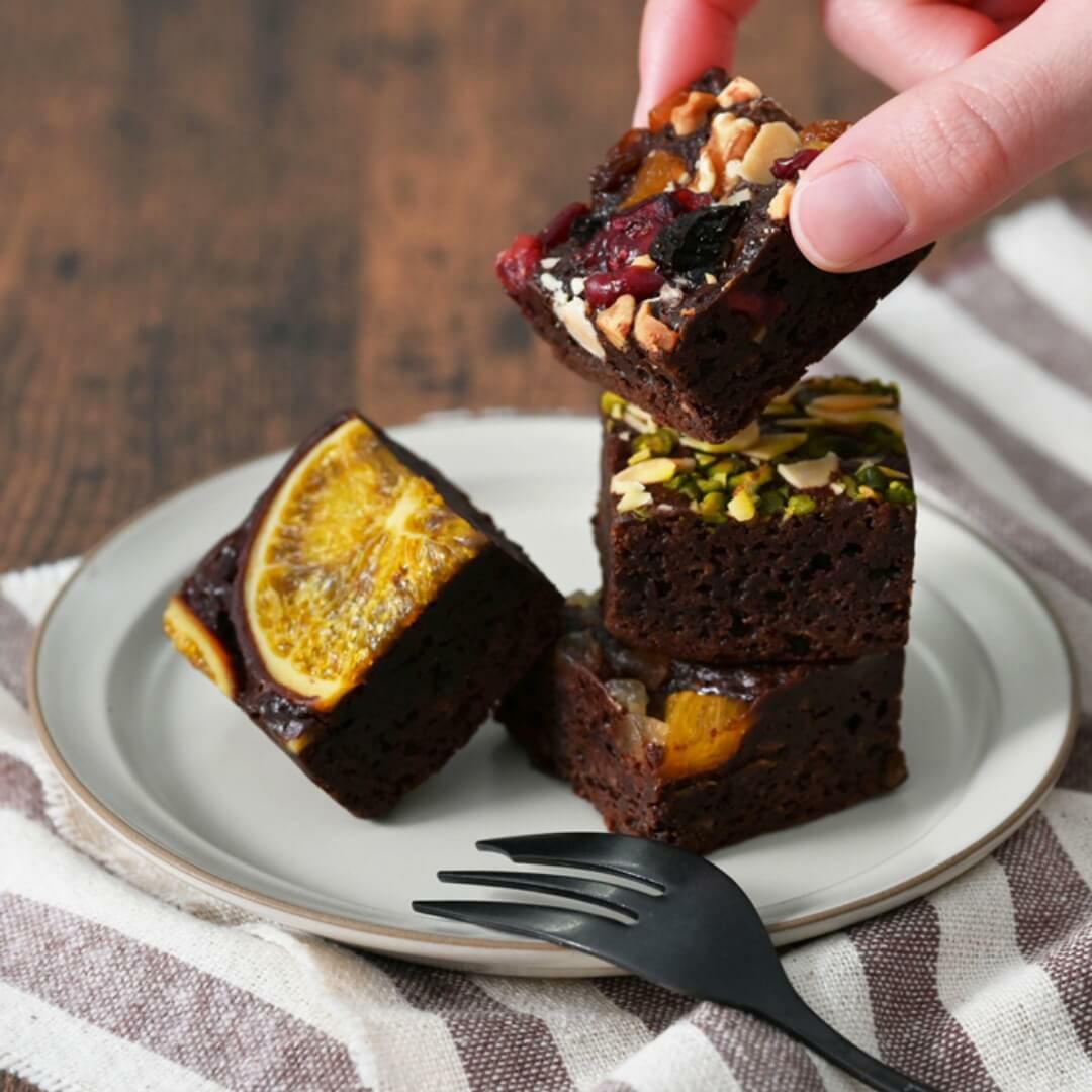 ホシフルーツ_ナッツとドライフルーツの 贅沢ブラウニー12個