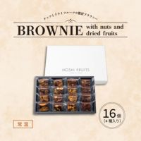 ホシフルーツ_ナッツとドライフルーツの 贅沢ブラウニー16個