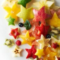 ホシフルーツ 星型の色とりどりのフルーツ