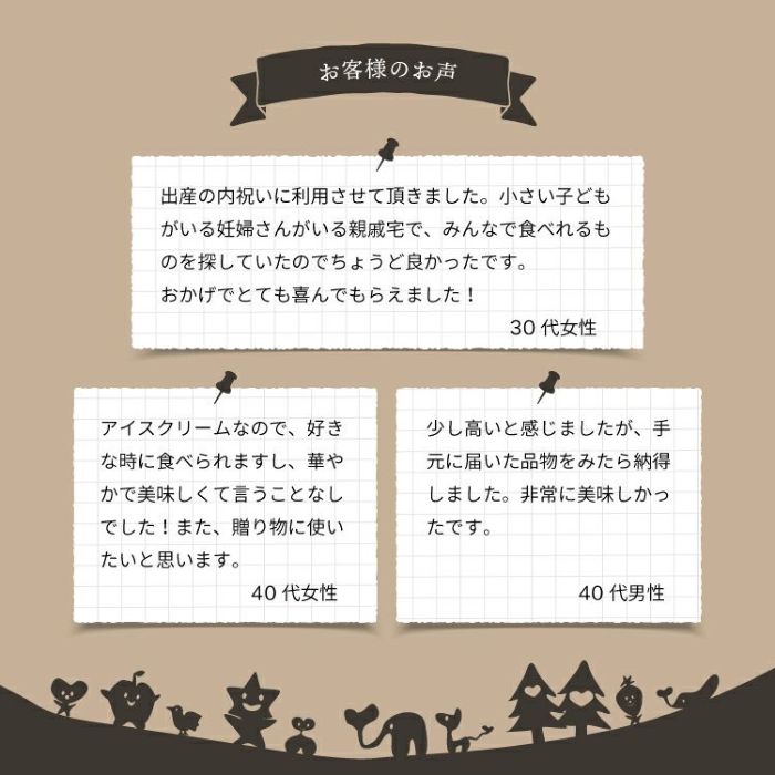 お客様の声_ホシフルーツ_星のアイスクリームタルト7個