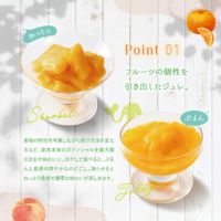 フルーツの個性を引き出したジュレ