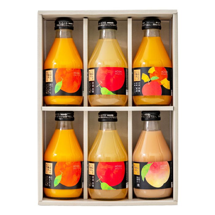 _ホシフルーツ にほんのご馳走果実ジュース 6本