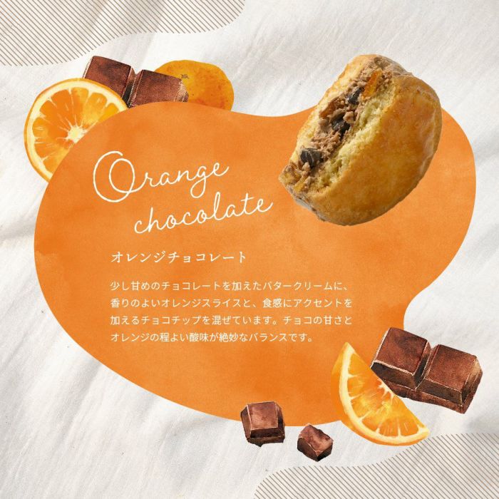 オレンジチョコレートのバターサンド