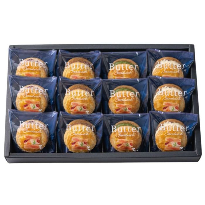 送料込】発酵バターと果実のバターサンド 12個《HFB-03B》｜公式ホシ