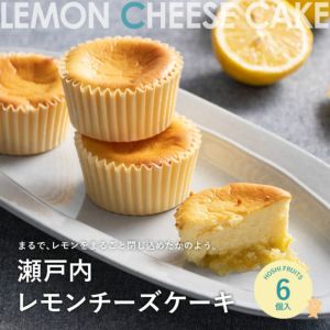 【送料込】瀬戸内レモンチーズケーキ６個入《HFI-01B》