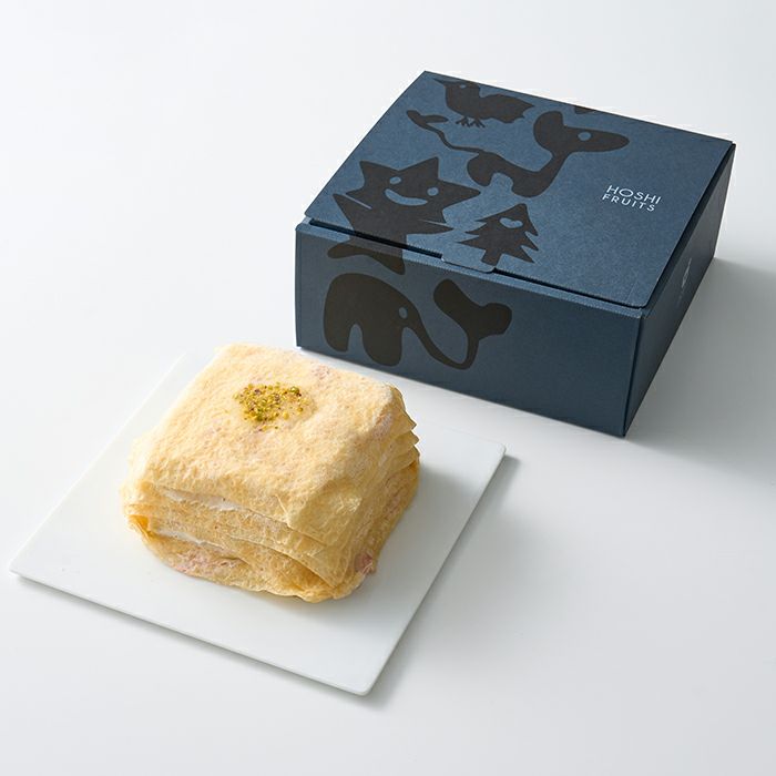 ホシフルーツ_桃と苺のミルクレープ　Kasane