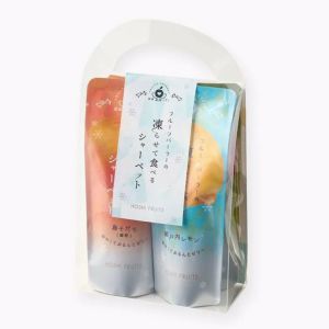 期間限定｜フルーツパーラーの凍らせて食べるシャーベット 彩果しずく ４袋 瀬戸内版 《HFW-08B》